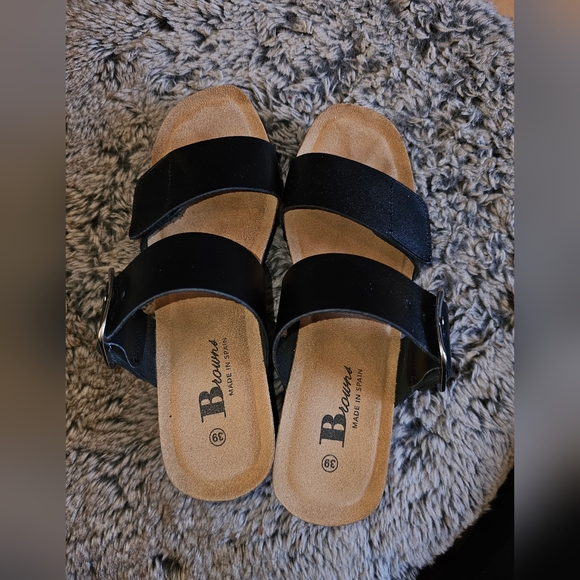 Browns Cassis Wedge Sandal - size 9 - Picture 4 of 8